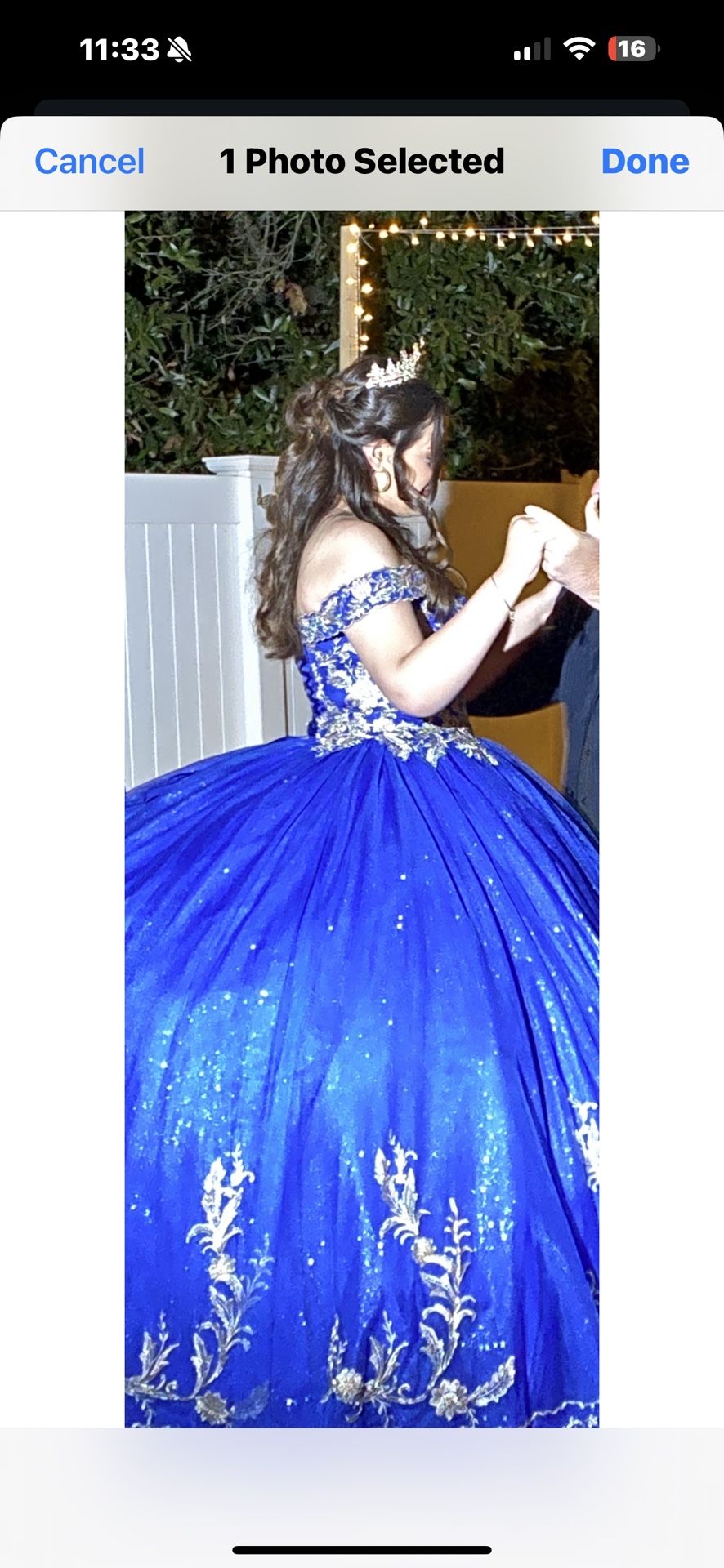 Quinceañera Dress Or Sweet 16 Dress Royal Blue