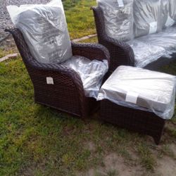 Brand New Patio Sofa Set Patio Furniture Outdoor Furniture Brand New Patio Couch Set Swivel Rocking Chairs 🆕🚎🚛