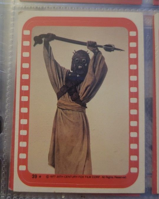 1977 Topps Star Wars #39 Tusken Raider Sticker card