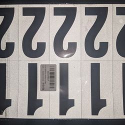 Reflective Mailbox Numbers Stickers Decals