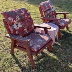 Retro ‘70’s Vintage Redwood Patio Furniture - 9 Pieces 