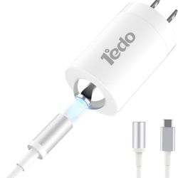 Magnetic for iPhone Charger, 1°edo GaN 30W Fast USB C Charger Block, PD 3.0 QC 4.0 Foldable with 6FT Cable Magnetic Fast Charger for iPhone 17/16 and 