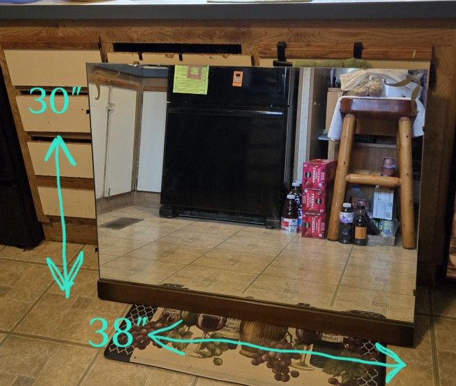 Old Unique Large Dresser/Wall Mirror