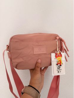 New Lightweight Nylon Crossbody Bag Multi-Zip Small Square Shoulder Bag