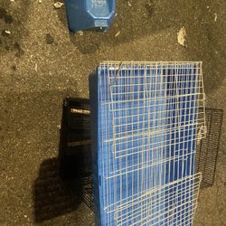 Blue White Cage 