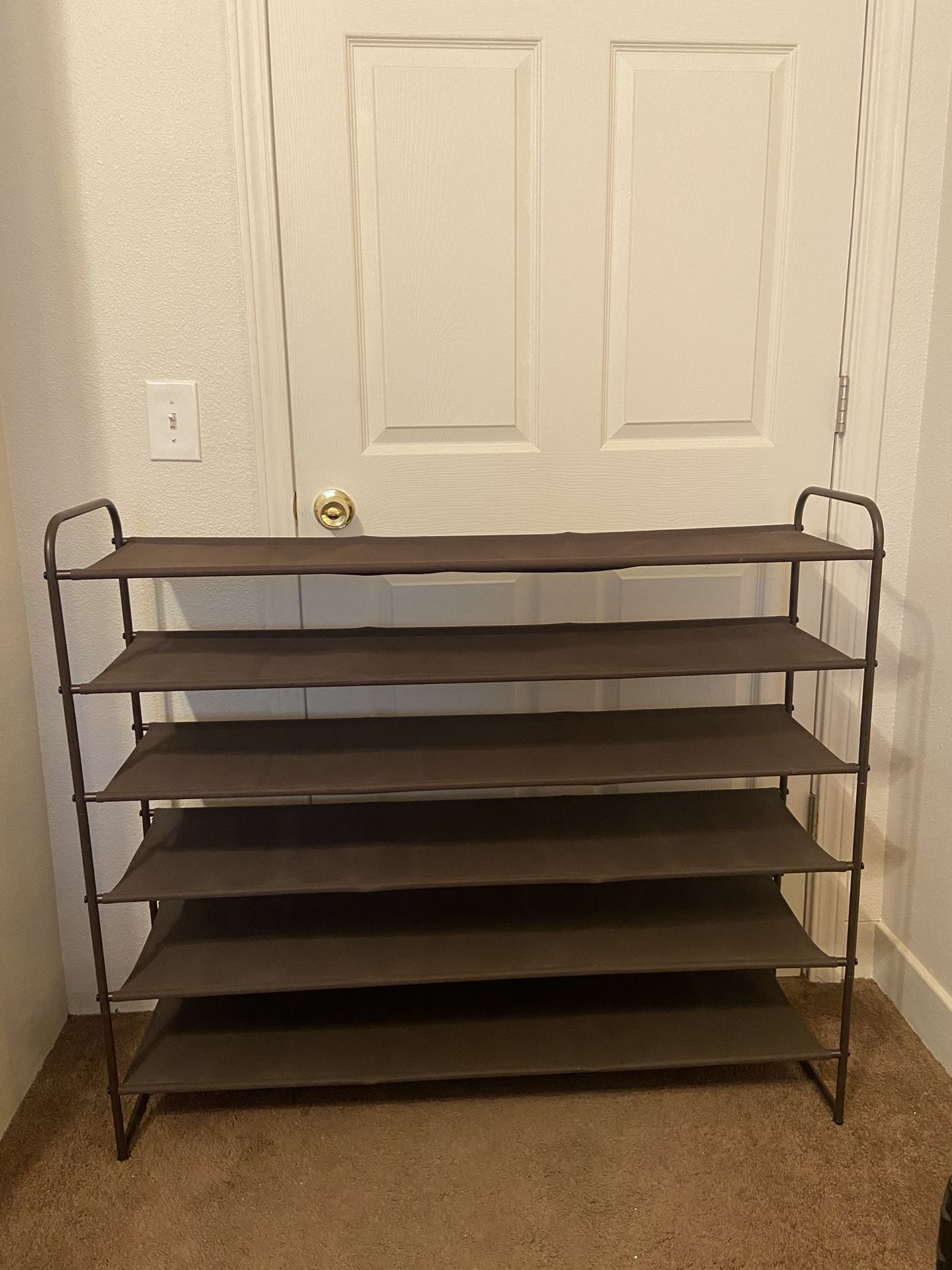 Fabric/Metal Shoe Rack