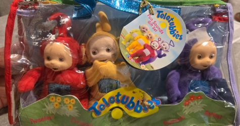 Vintage 1999 Teletubbies "Fun Sounds" Gift Set – Partially Loose