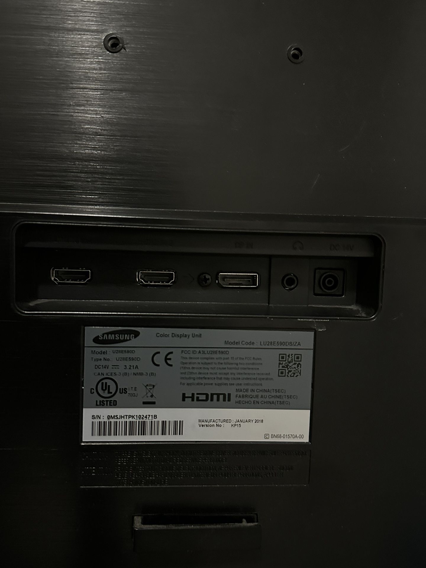 SAMSUNG U28E590D 28Inch 4k UHD LEDLit Monitor for Sale in San Antonio