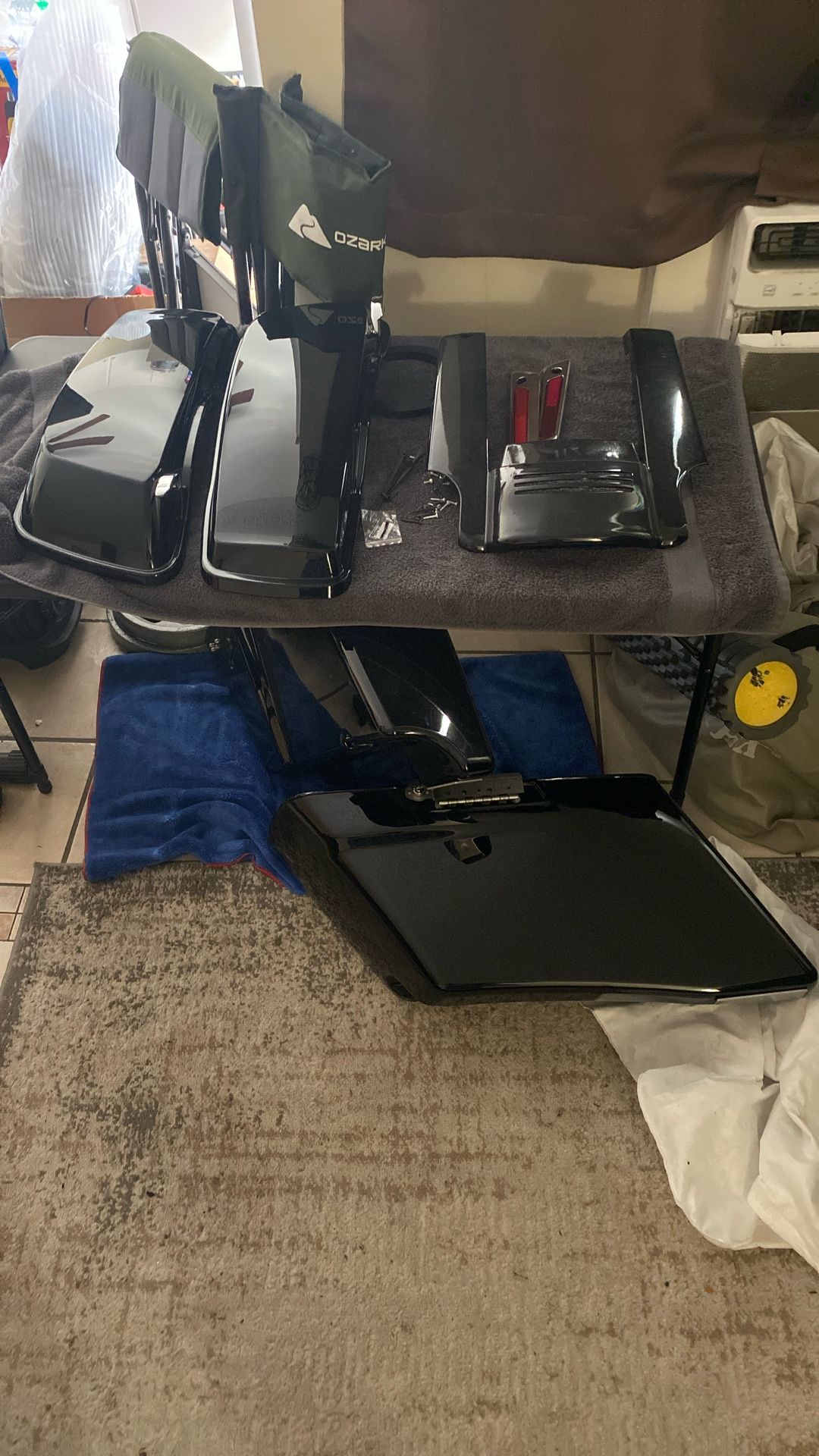 Saddlebag And Saddleman Seat For Harley Davidson 