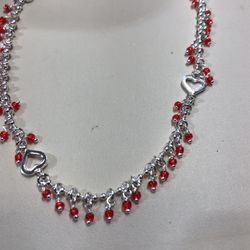 925 Sterling silver anklet adjustable