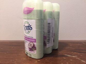 SEALED TOM’S 24hr DEODORANT 3 PACK (COCONUT LAVENDER)