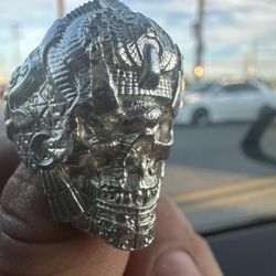 Indian Skull Ring 925