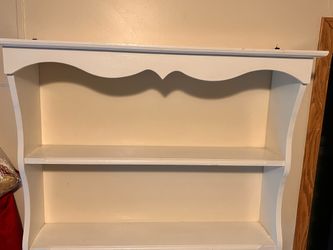 white decorative wall shelf