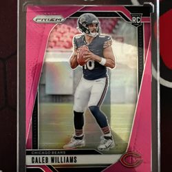 2024 Panini Prizm Caleb Williams Pink Wave (RC)
