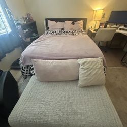 Queen, Bed Frame, And Queen Mattress