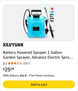 Xilvyuan 8L Electric Battery Garden Sprayer