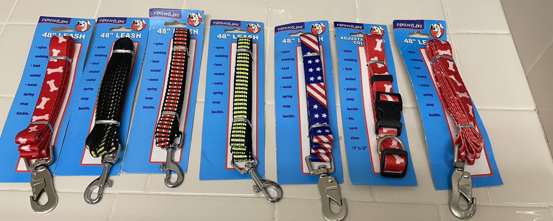 Brand New 6 Leashes And 1 Collar