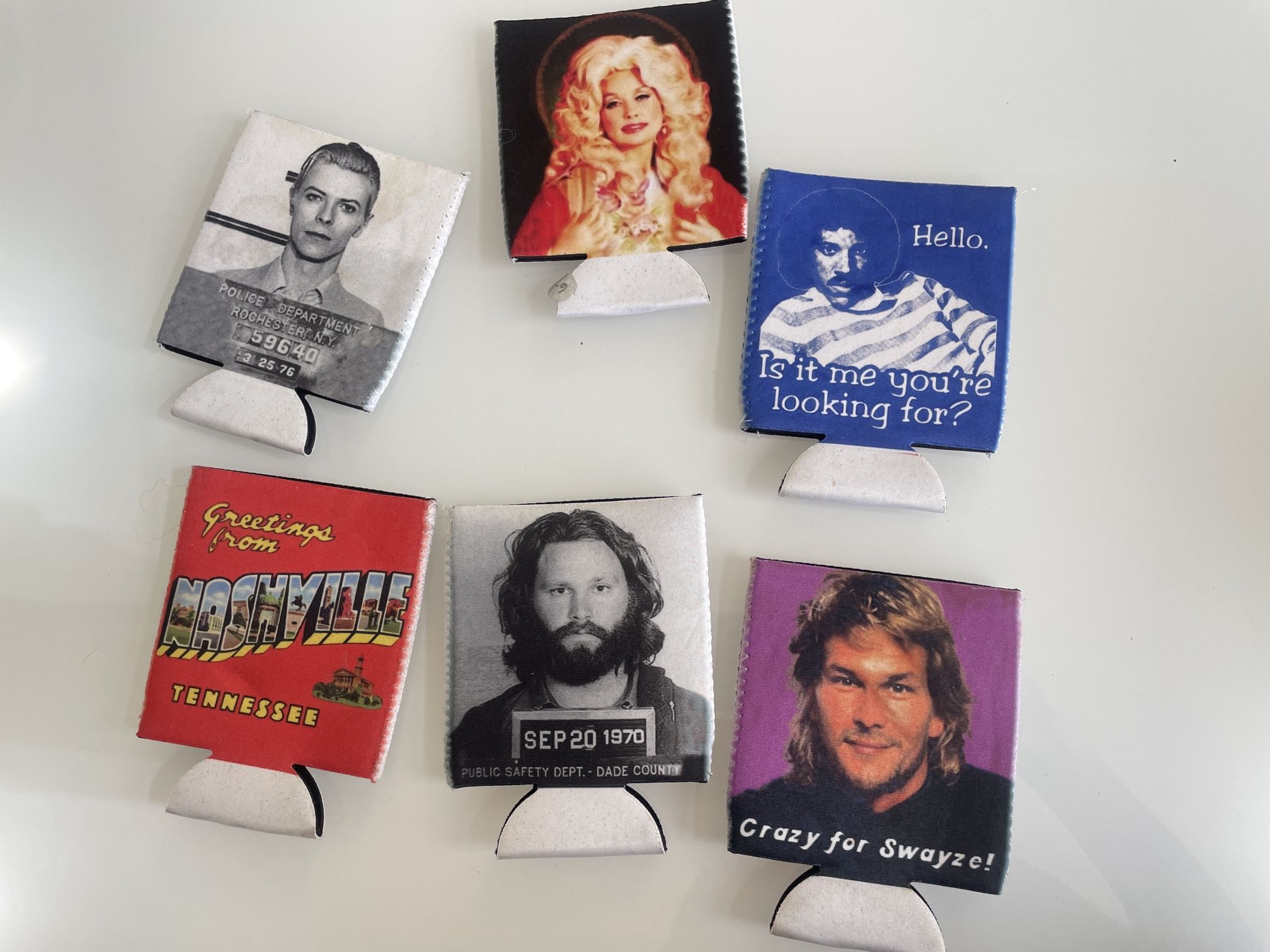 Vintage Style Beer Cozies / Coolers