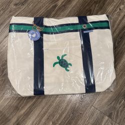 Sailanew - X-Large Recycled Sail Deck Tote, Nautical Sailcloth Tote