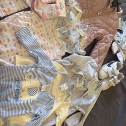 Baby clothes, clothes, and shoes and socks