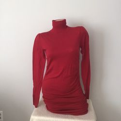 Moda international  merino 100% red dress Sz M
