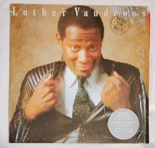 Luther Vandross Vinyl Record "Never To Much" Audio Entertainment