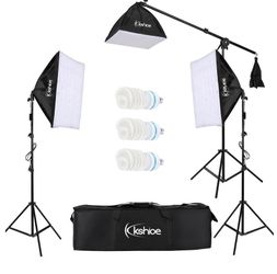 PHOTO STUDIO PHOTOGRAPHY 3 soft box light stand