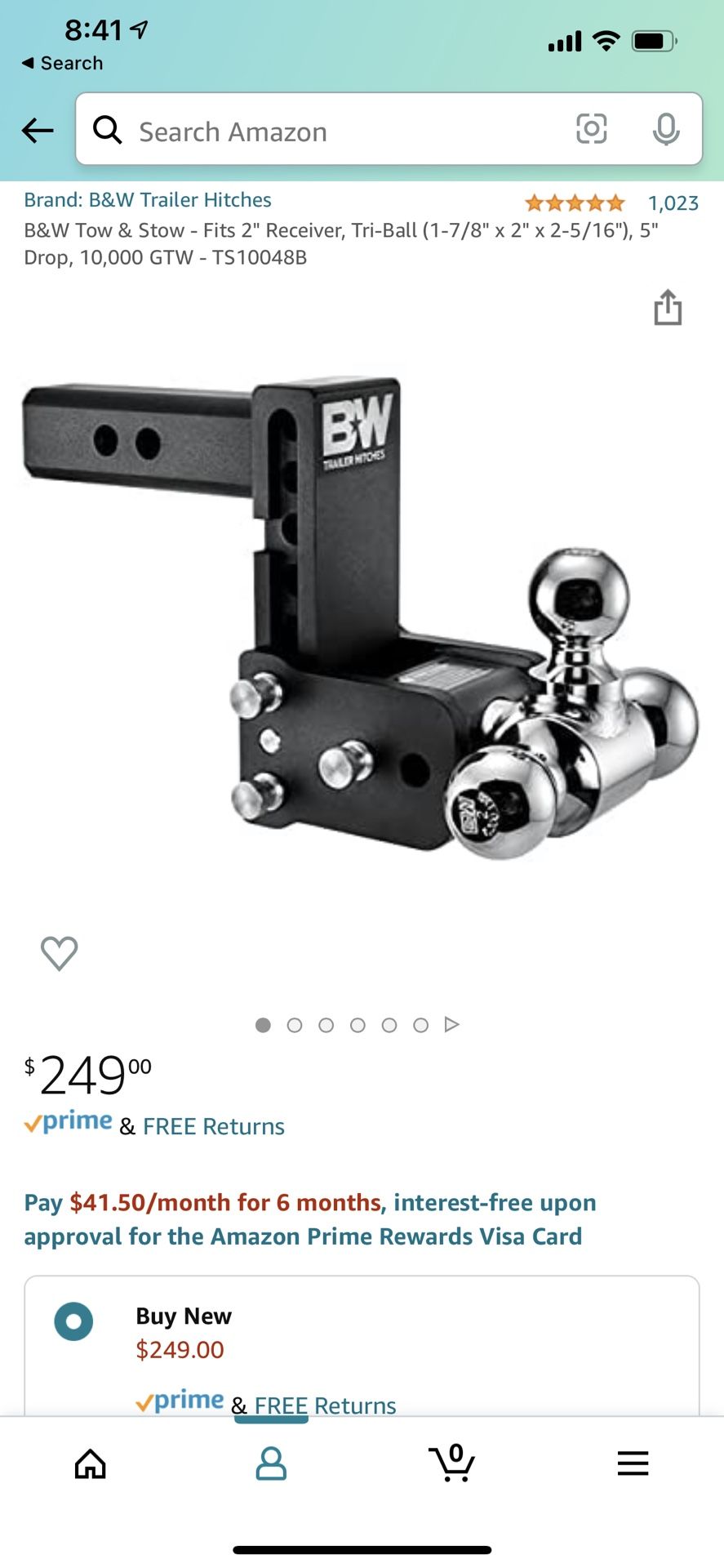 B&W Tow&Stow hitch for Tundra