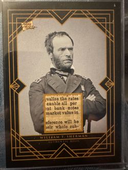 2024 Pieces of a Past William Sherman  Relic Card