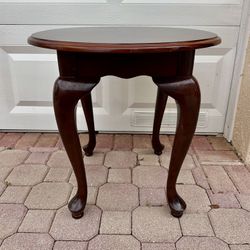 Vintage Bombay Wood Side Table 