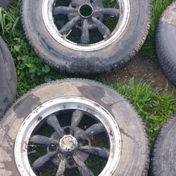 VW 8 Spoke 4 Lug Rims