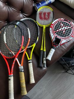 Tennis/badminton/Padel Rackets (Bundle or Sell Individually)