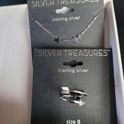 Sterling Silver 925 Ring & Neckace