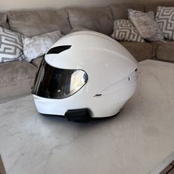 White Agv Helmet 