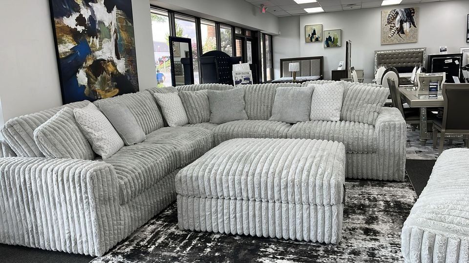 3 Piece Stupendous Sectional w/Cozy seating & Feather blend cushions