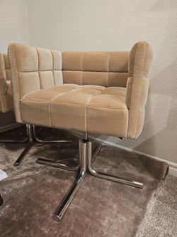 Matrice Camel Velvet chair from CB2 (pair or single)