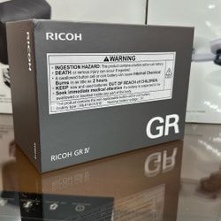 Ricoh GR IV Camera 