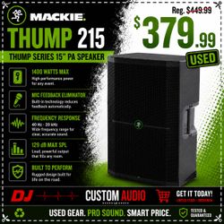 Mackie Thump Series Powered Speaker 15" PA Monitor 1400 Watts 215 🚨 Payment Options Available 🚨 No Credit Needed 🚨