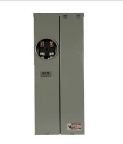 Eaton Outdoor BR 200 Amp 40-Circuit 40-Space Solar Ready EUSERC Meter Breaker Panel