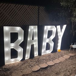 Baby Marquees Letters 