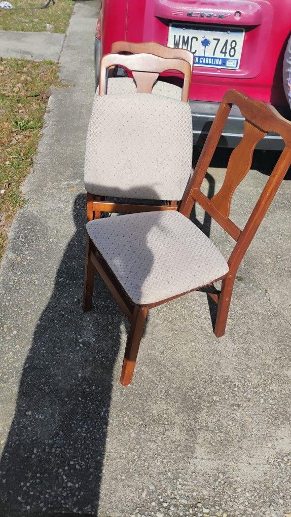 3 Folding Chairs