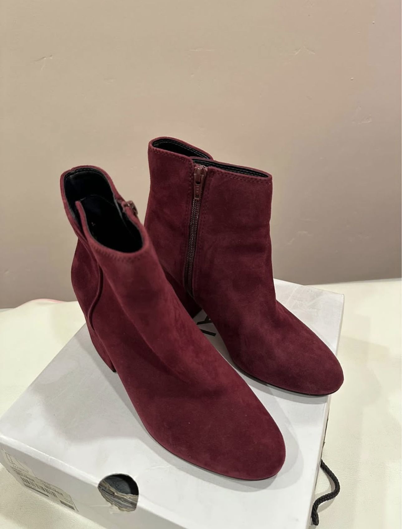 Aldo Burgundy Suede Boots