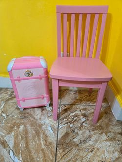 Pink Wooden Kids Chair
