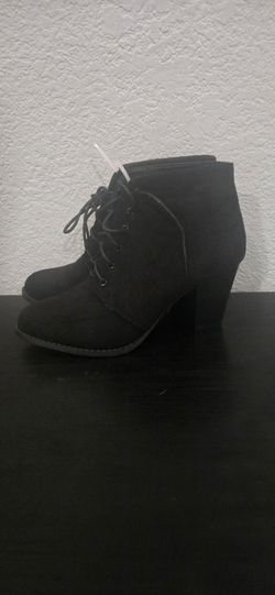Black Ankle Boots Sz 10