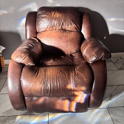 Leather Reclining Couch
