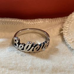 Believe James Avery Ring 