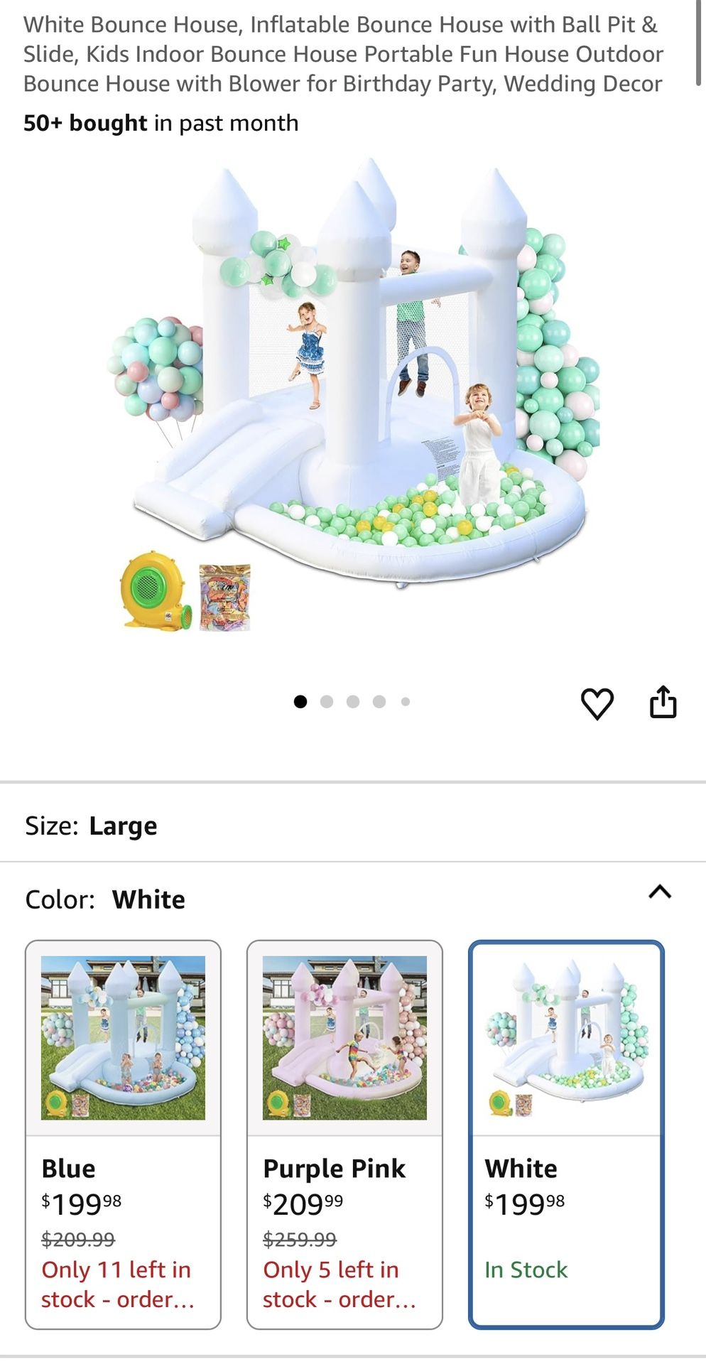 White Bounce House