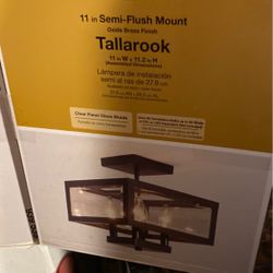 11 Semi Flush Mount Tallarock Light Black .