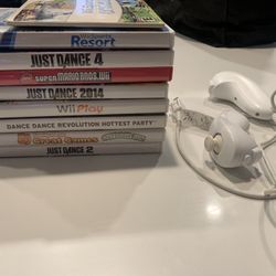 Wii Games & Two Nunchucks