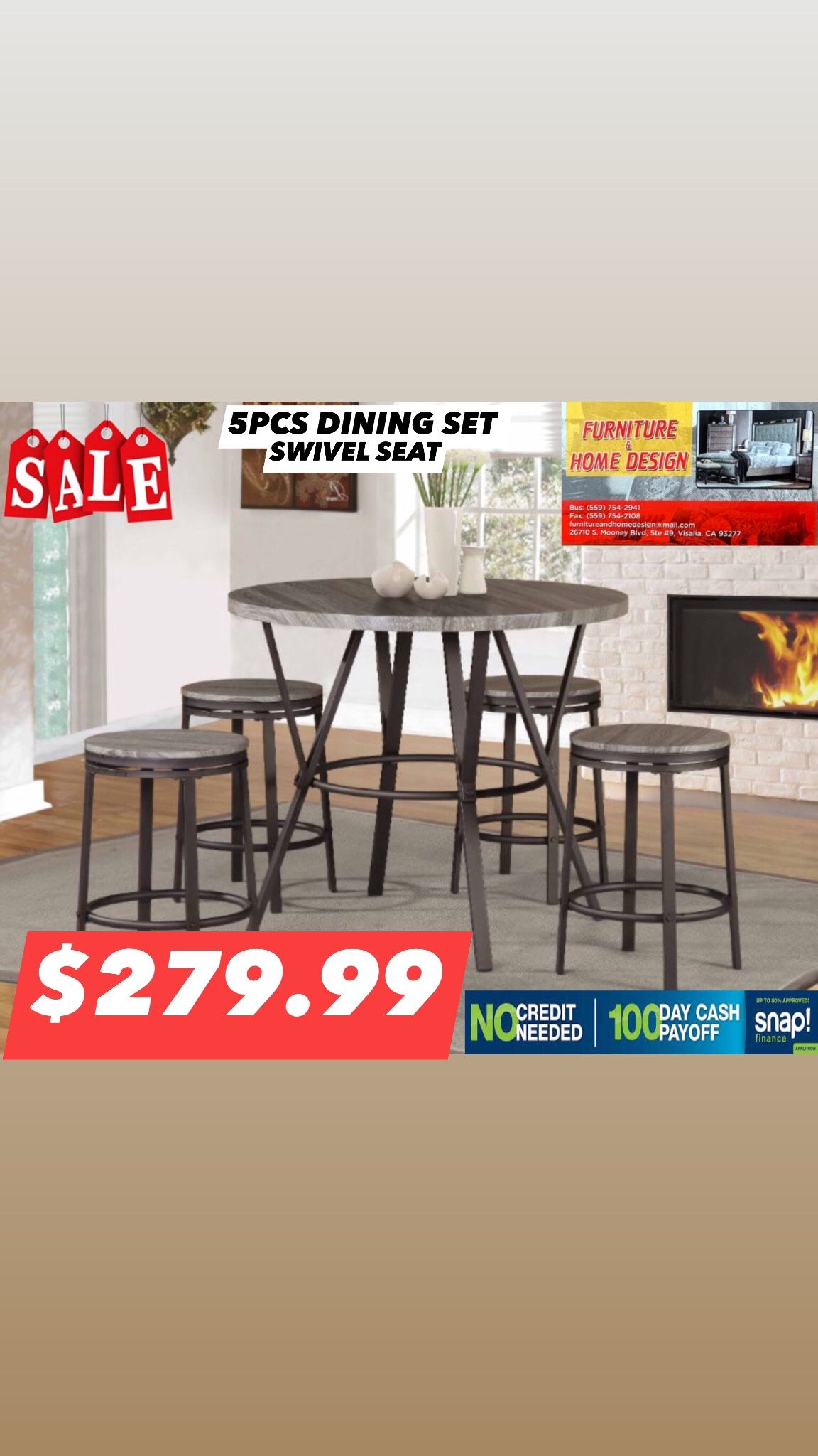 5pcs Dining Set